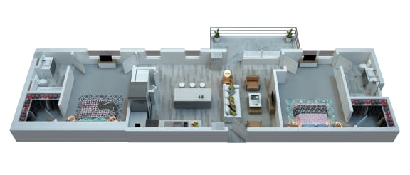 The Stewart Two Bedroom Floor Plan - Jagger The Stewart Two Bedroom Floor Plan - Jagger