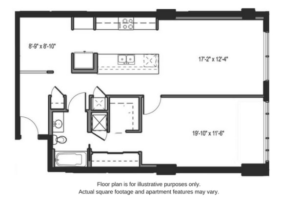 Floor plan at The Martin, Washington, 98121