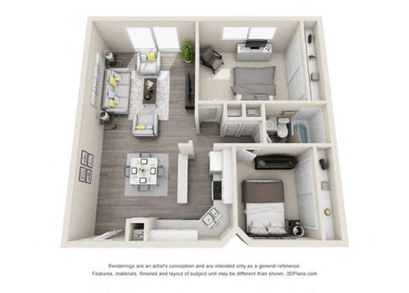 Floor plan Floor plan at Ocean Breeze Villas, Huntington Beach, 92647