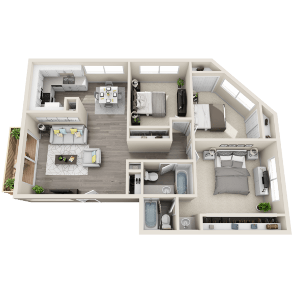 Floor plan Floor plan at Ocean Breeze Villas, California, 92647