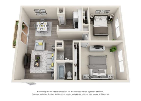 Floor plan Floor plan at Ocean Breeze Villas, Huntington Beach