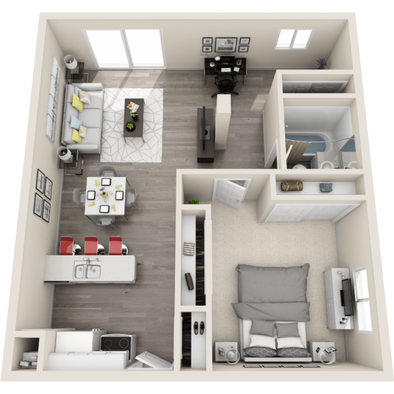 Floor plan Floor plan at Ocean Breeze Villas, California