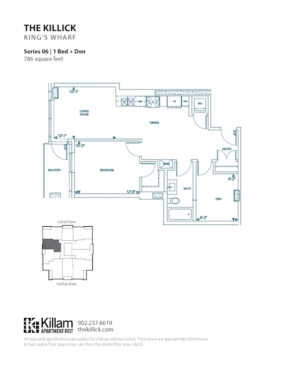 The Killick One Bedroom + Den
