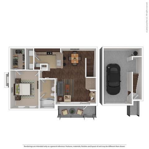 903 Square-Foot Celestia Floor Plan at Orion McCord Park, Little Elm, TX, 75068