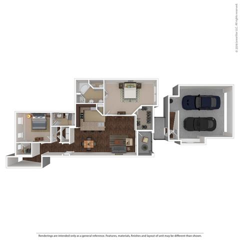 1381 Square-Foot Kalinda Floor Plan at Orion McCord Park, Texas