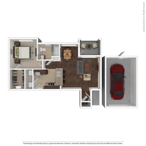 726 Square-Foot Axis Floor Plan at Orion Prosper Lakes, Prosper, Texas