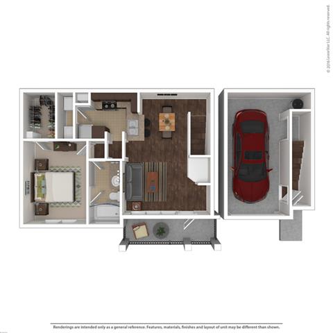 903 Square-Foot Cassini Floor Plan at Orion Prosper Lakes, Texas