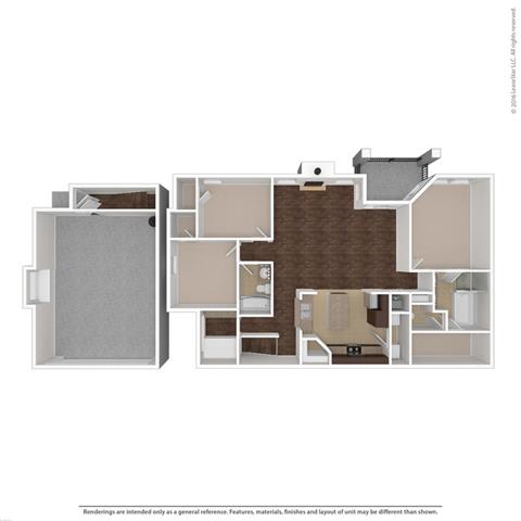 Nebula 3 Bed 2 Bath, 1578 Square-Foot Floor Plan at Orion Prosper Lakes, Prosper, Texas