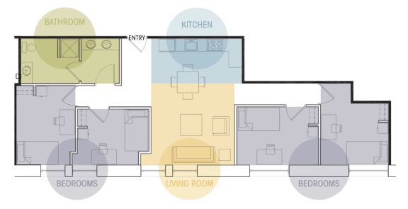 Four Bedroom One Bath Floor Plan Lofts @ 5 Lyon Grand Rapids Michigan