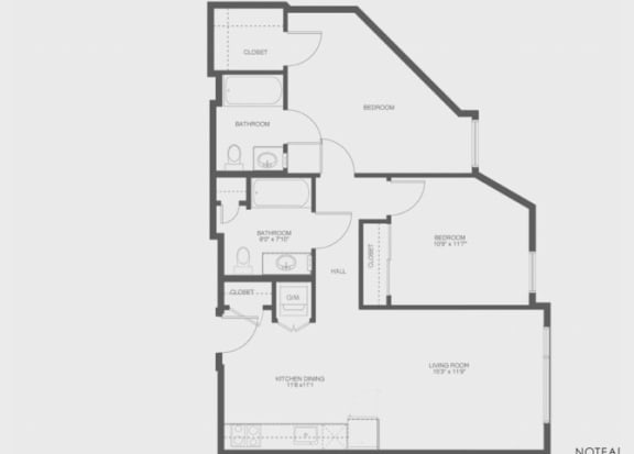 2 Bed 2 Bath Camber Floor Plan 2 Bed 2 Bath Camber Floor Plan at The Gantry, San Francisco, California