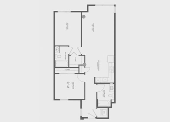 2 Bed 2 Bath Oakum Floor Plan 2 Bed 2 Bath Oakum Floor Plan at The Gantry, San Francisco