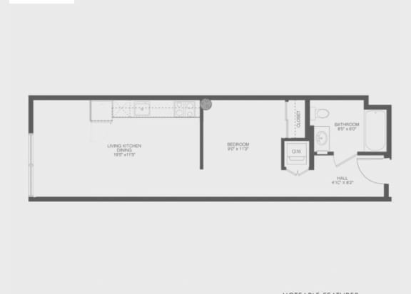 Transom Studio Floor Plan Transom Studio Floor Plan at The Gantry, San Francisco, CA, 94107