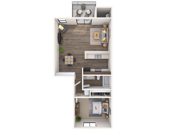 Tahoe Floor Plan at Lakeside Apartments, Chandler, AZ