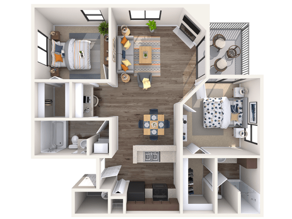 Placid Floor Plan at Lakeside Apartments, Chandler