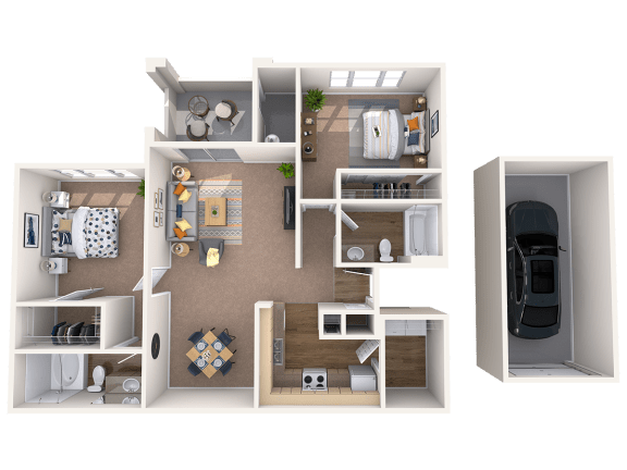 2 bed 2 bath F at Montage at Pecos Ranch Apartments, Chandler