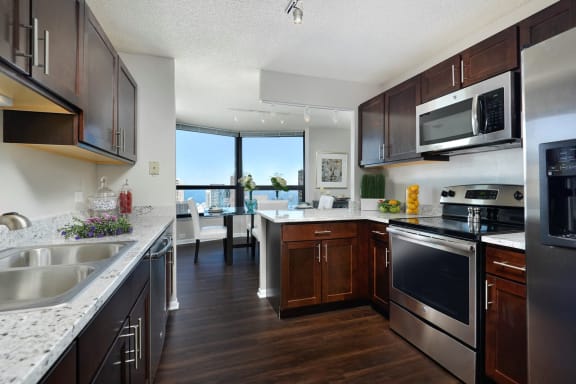 Apartments with Upgraded Kitchens  | North Harbor Tower Chicago Apartments