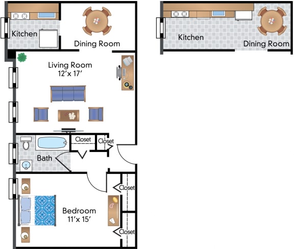 1 Bedroom 08 Tier