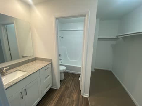 back room bathroom at Governor Square Apartments, Carmel