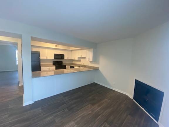 Kitchen Island at Governor Square Apartments, Carmel, Indiana
