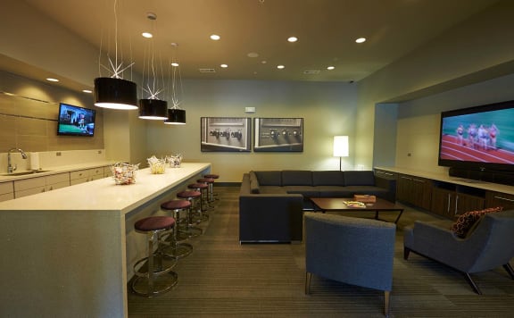 Media Lounge -0  The Cole Apartments in Columbus, Indiana