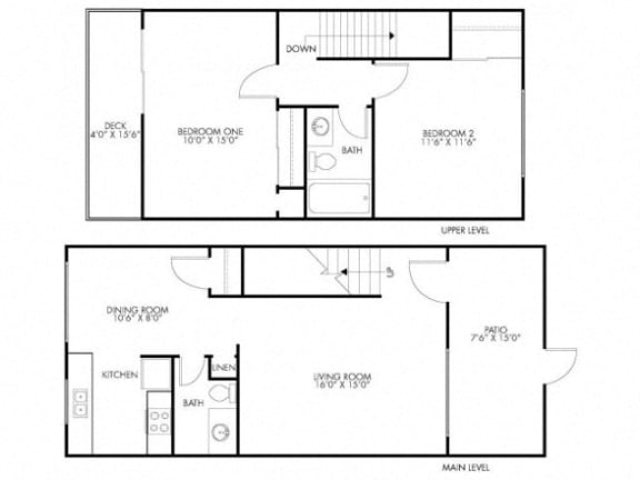2 Bedroom 1.5 Bath 2 Bedroom 1.5 Bath at Monterey Townhouse, Monterey, CA, 93940