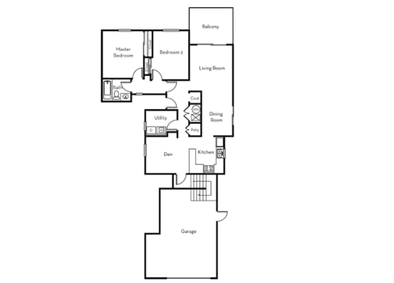 Model A floor plan.