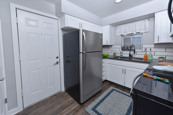 Stainless steel refrigerator in on