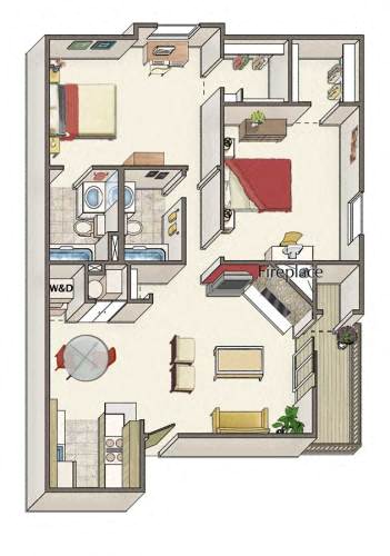 2 bed 2 bath B at Silver Reef Apartments, Lakewood, CO, 80228