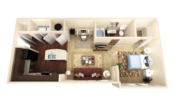 Floor Plan  The District at Greenville Apartments
