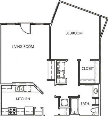 St.Charles Floor Plan at The Orleans of Decatur, Decatur, Georgia