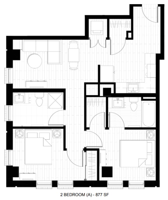 O2 2 bed 2 bath A