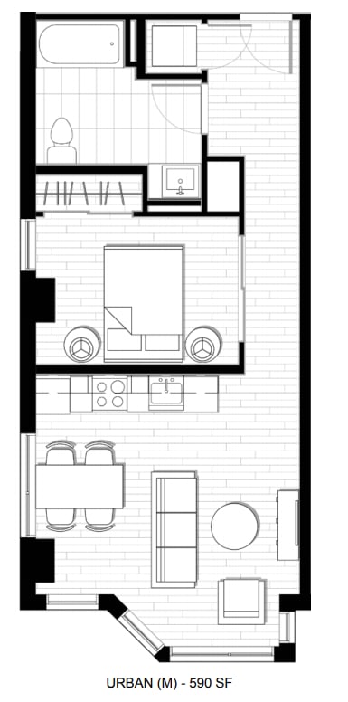 O2 Apartments Urban M Floor Plan