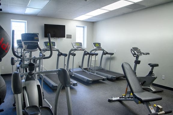 24-Hour Multi-Level Cardio And Weightlifting Center at Knollwood Towers West  Apartments, Hopkins