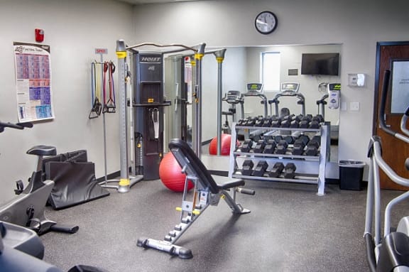 Two Level Fitness Center at Knollwood Towers West  Apartments, Minnesota
