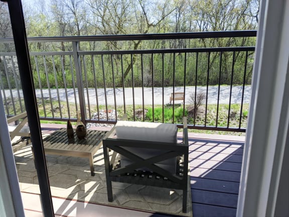 Balcony at Poplar Creek Apartments, Wisconsin, 53045