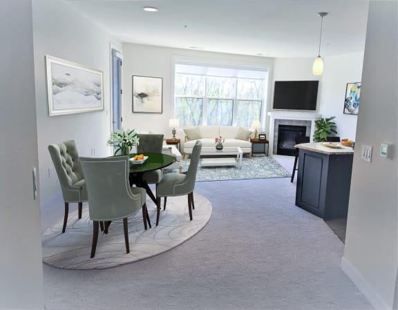 1x1M-LivingRoom at Poplar Creek Apartments, Brookfield, WI, 53045