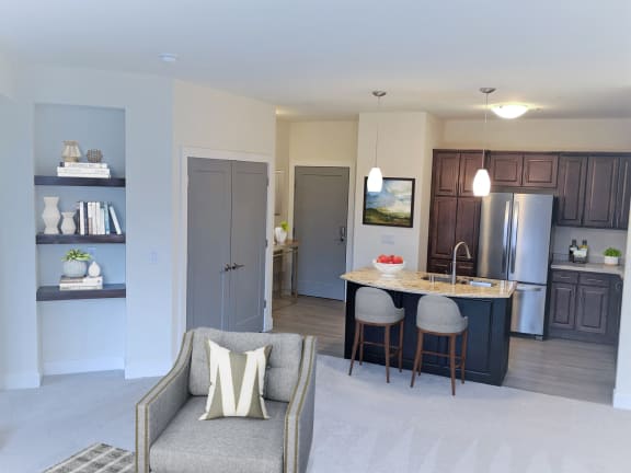 1x1C-Kitchen at Poplar Creek Apartments, Wisconsin, 53045