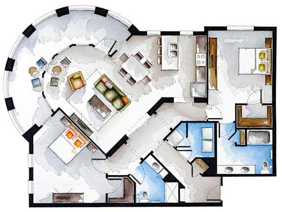 The Grand Flora 2 BR Floor Plan at The Roseberry, Columbia, SC, 29223