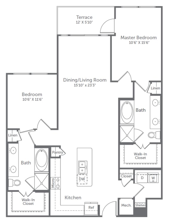 Floor Plans Harlow River Oaks Apartments