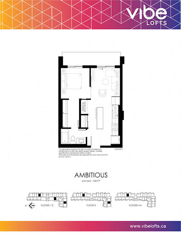 Ambitious 1 Bedroom | 1 Bath Layout