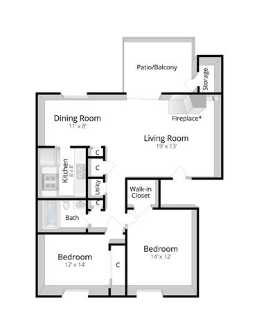 Two Bedroom Eagle Creek Townhome