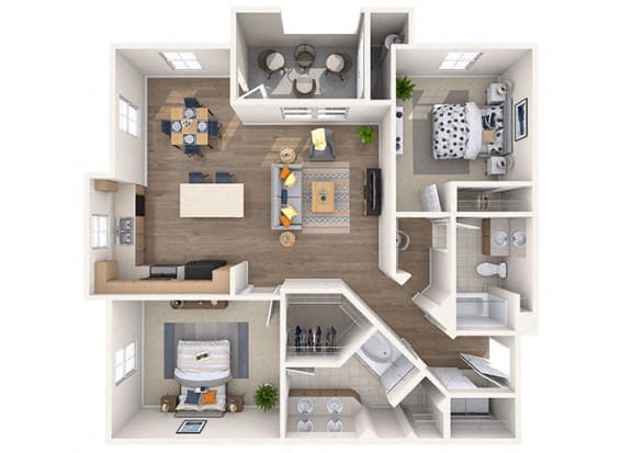 Aaron Floor Plan Aaron Floor Plan at Residences at Stadium Village, Surprise, AZ