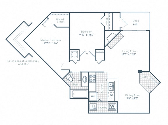 B1_2Bed_1Bath B1_2Bed_1Bath at Waverly Place, North Charleston, South Carolina