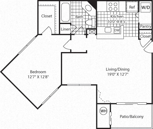 A5A Floor Plan A5A Floor Plan at Westerly at Worldgate, Herndon, Virginia
