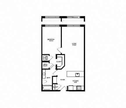 1 BED 1BATH K at The Gunther, Baltimore, MD