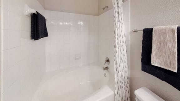 Large Soaking Tub In Bathroom at Wind Dance, Carrollton, TX