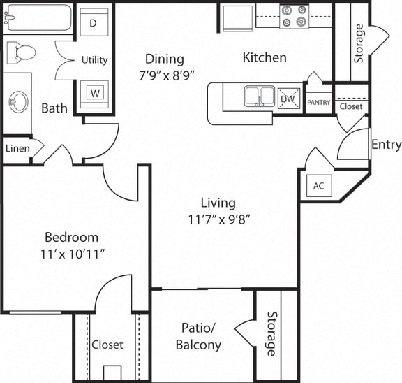 Bandera Floor Plan at Wind Dance, Carrollton, 75010