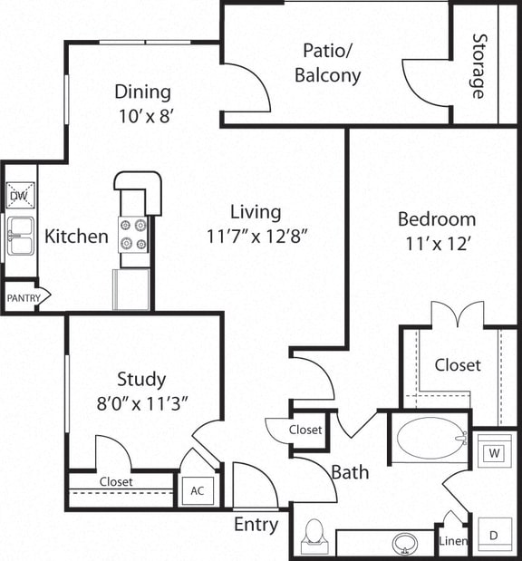 Fredricksburg Floor Plan at Wind Dance, Carrollton