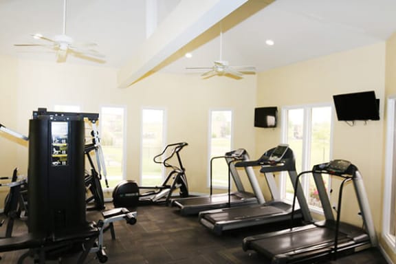 Fitness Center at Lakota Lakes apartments