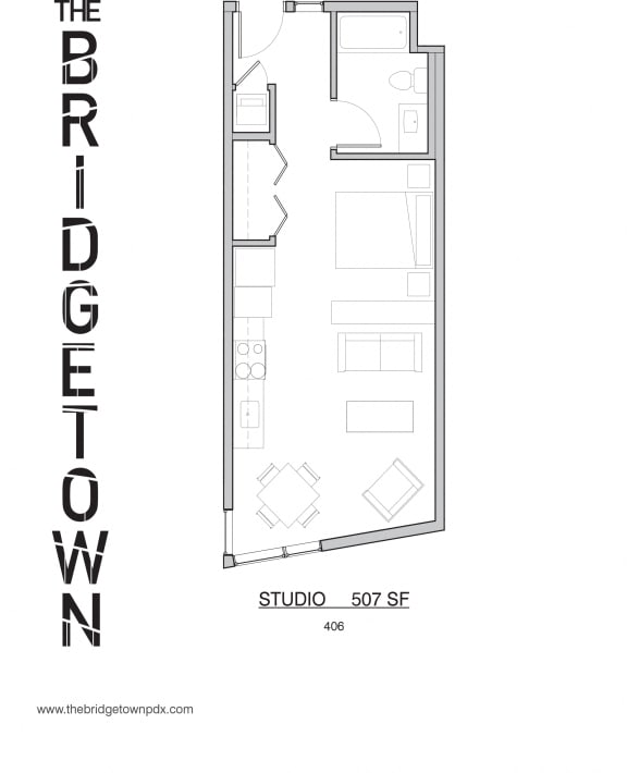 Bridgetown - Studio Floor Plan 8